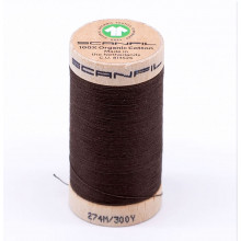Nähgarn Bio-Baumwolle 275 m - 4864 coffee liqueur