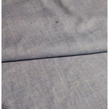 Reststück 44 cm Leinendenim altblau