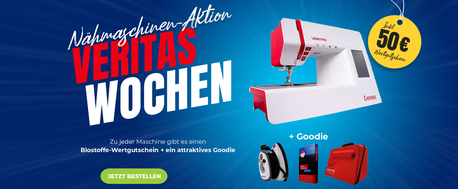 Veritas Nähmaschinen-Aktion