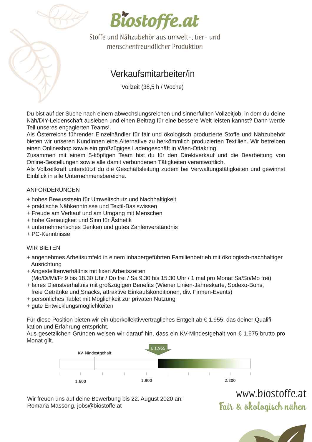Stellenbeschreibung