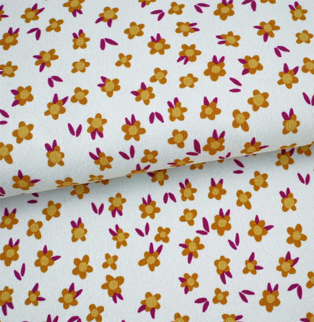 Feinrippjersey Tiny Flowers