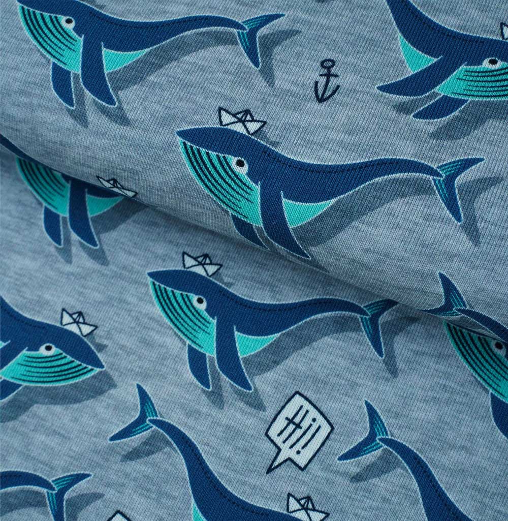 Feinrippjersey Willy the Whale