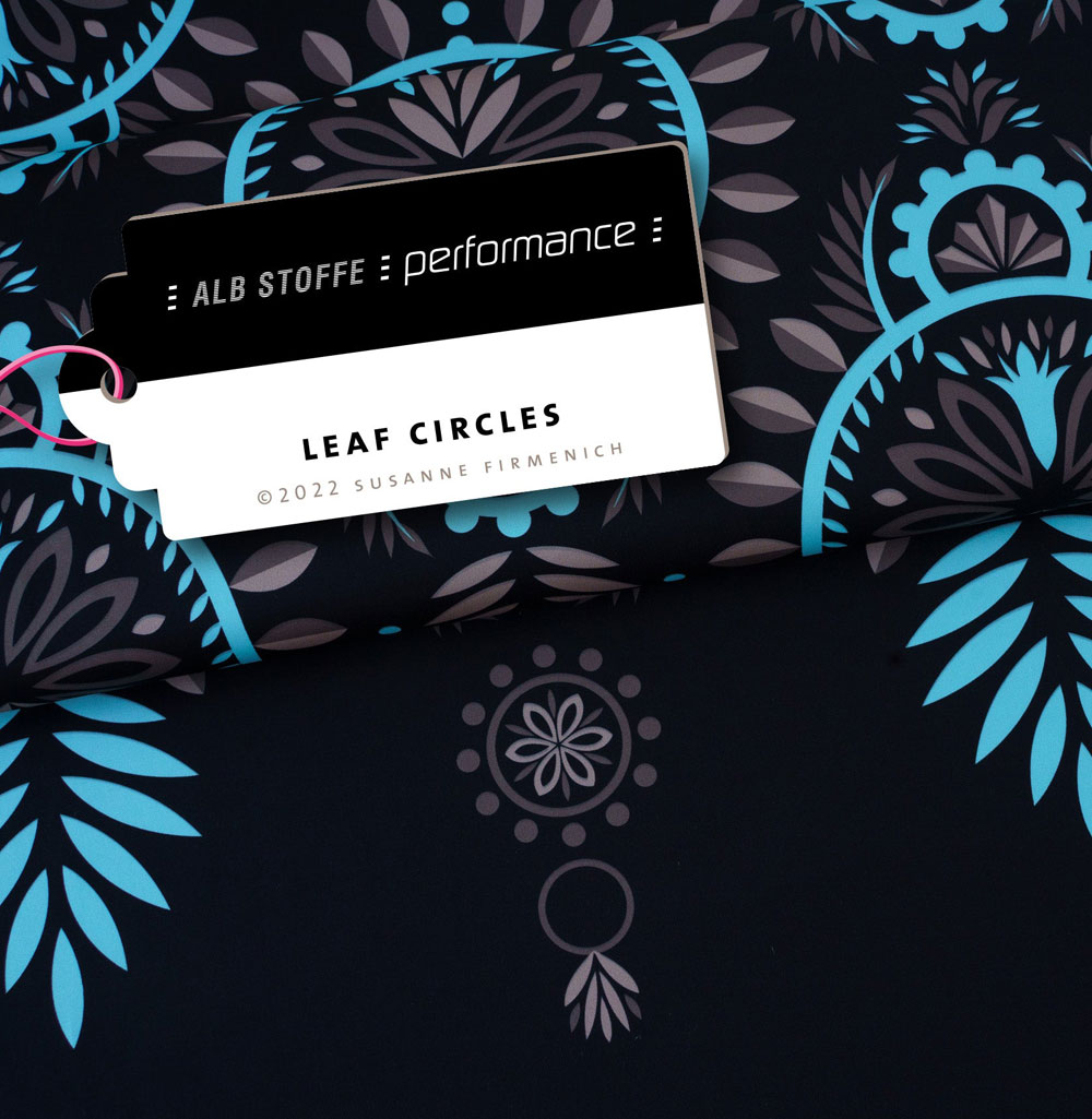 Performance Activewear Jersey Leaf Circles
