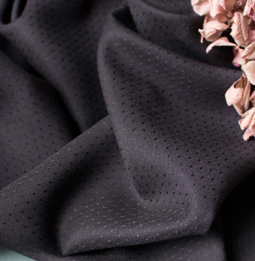 Feiner Viskose-Dobby black