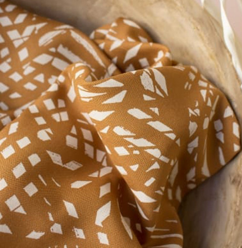 Feiner Viskose-Webstoff Shade ochre