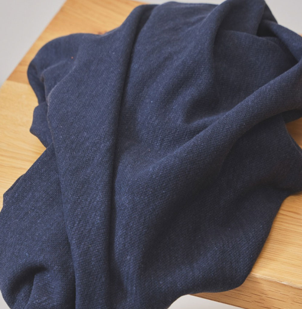 Pilu Tencel/Leinen-Jersey dark navy