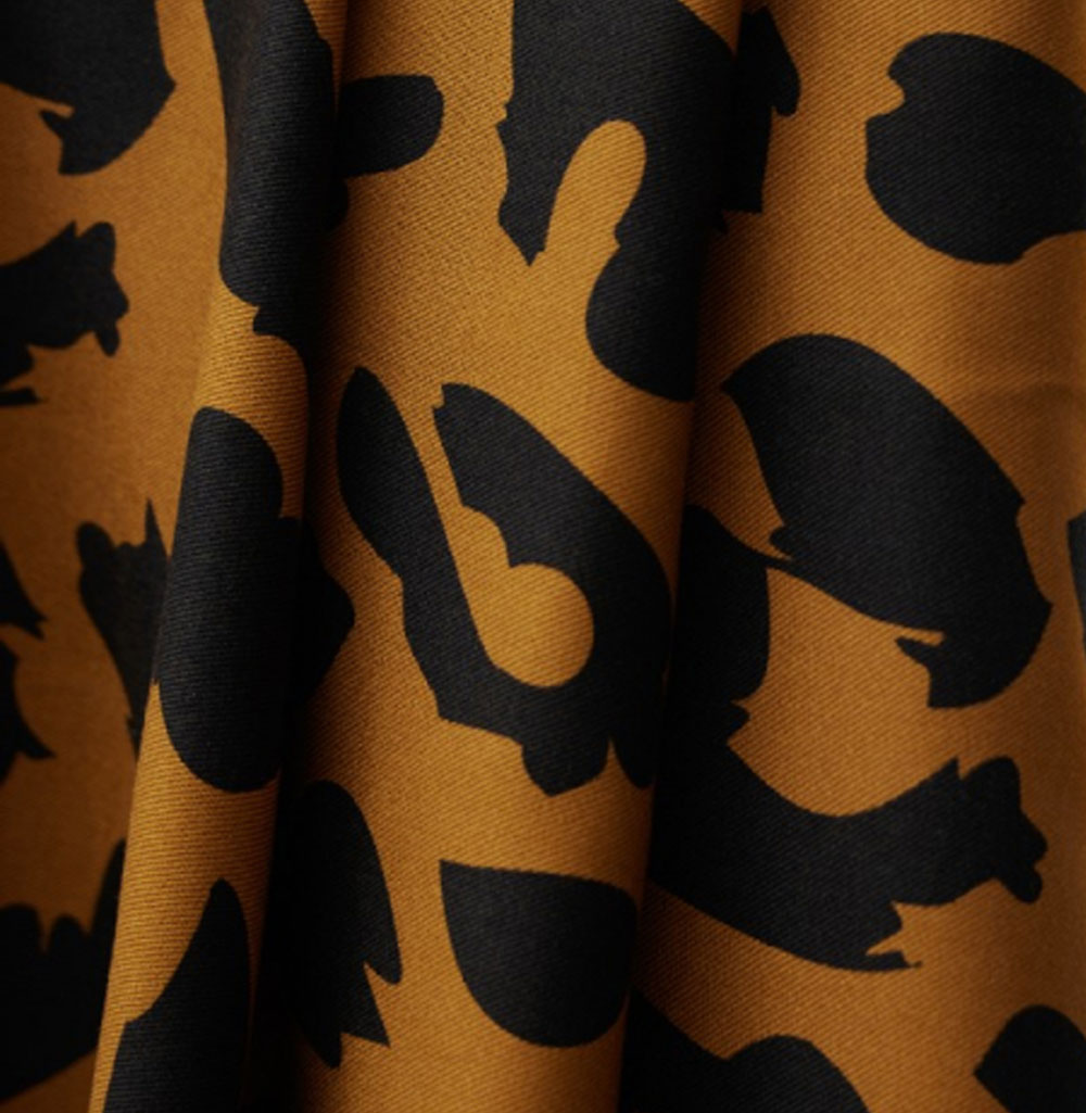 Feiner Viskose-Twill Urban Leo gold